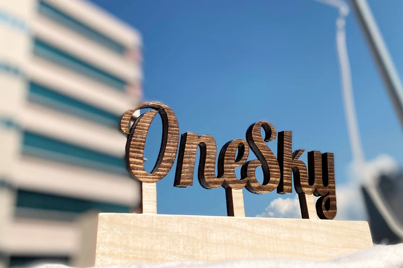 OneSky 品牌立體字