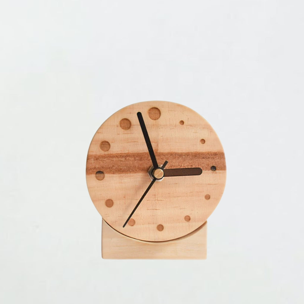 木製幾何時鐘｜圓形／正方形／六角形