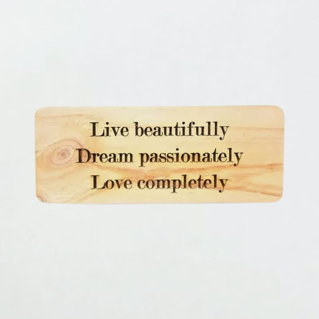 英文金句木字牌：生活態度