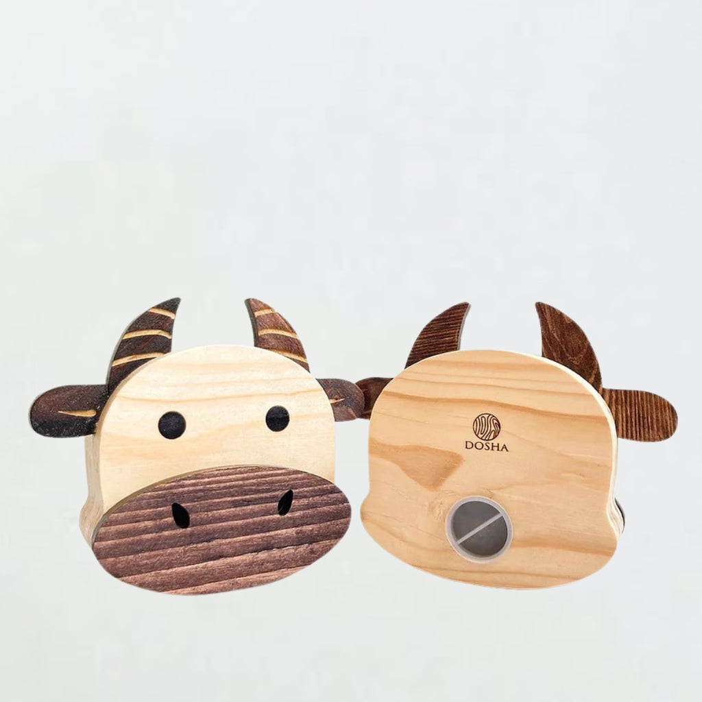 動物木製存錢筒｜牛・小雞・兔子・小豬