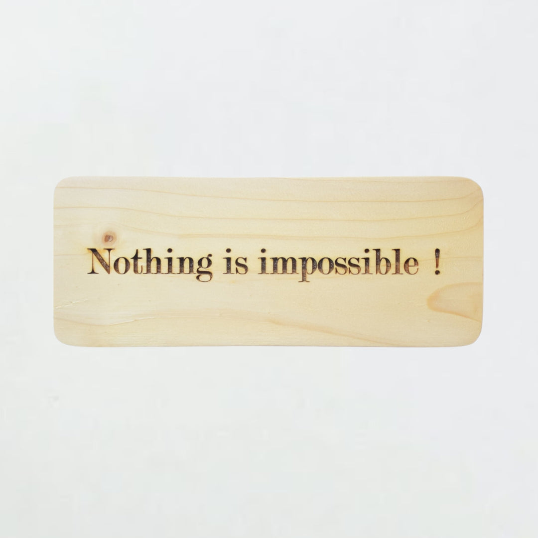 英文金句木字牌：生活態度