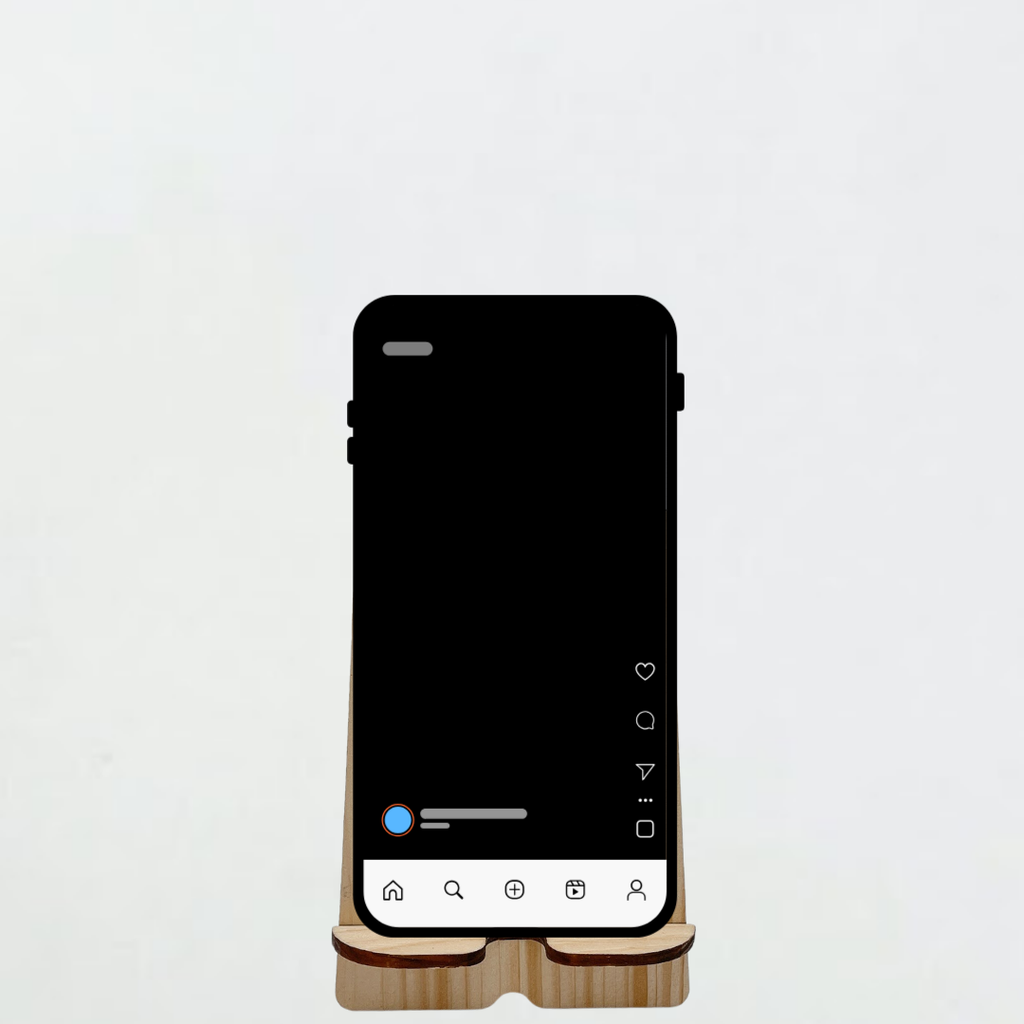 桌上收納 - 手機座 - 原木色