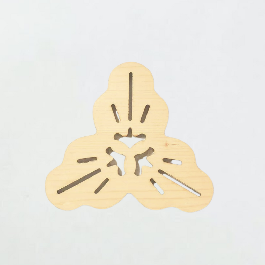 木質鍋墊｜三款花卉設計