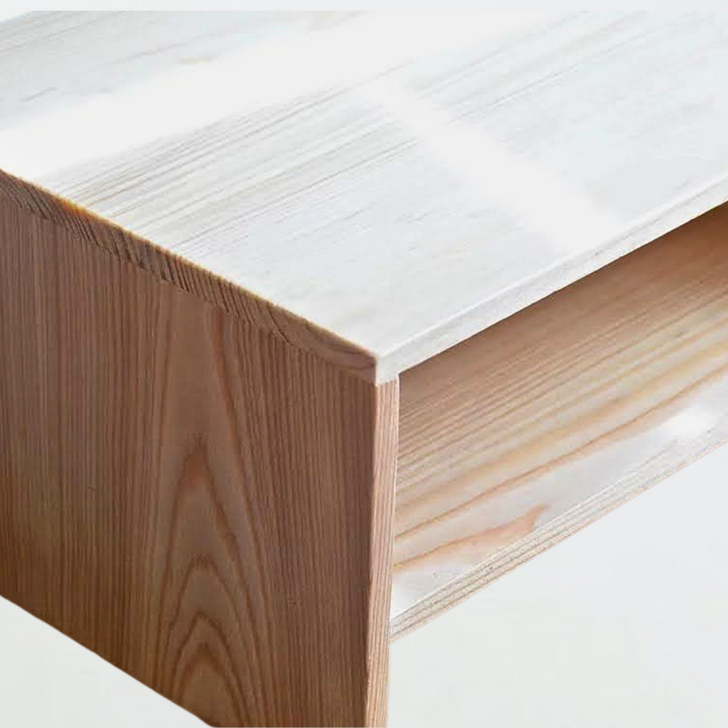 雙層螢幕架 - 原木色