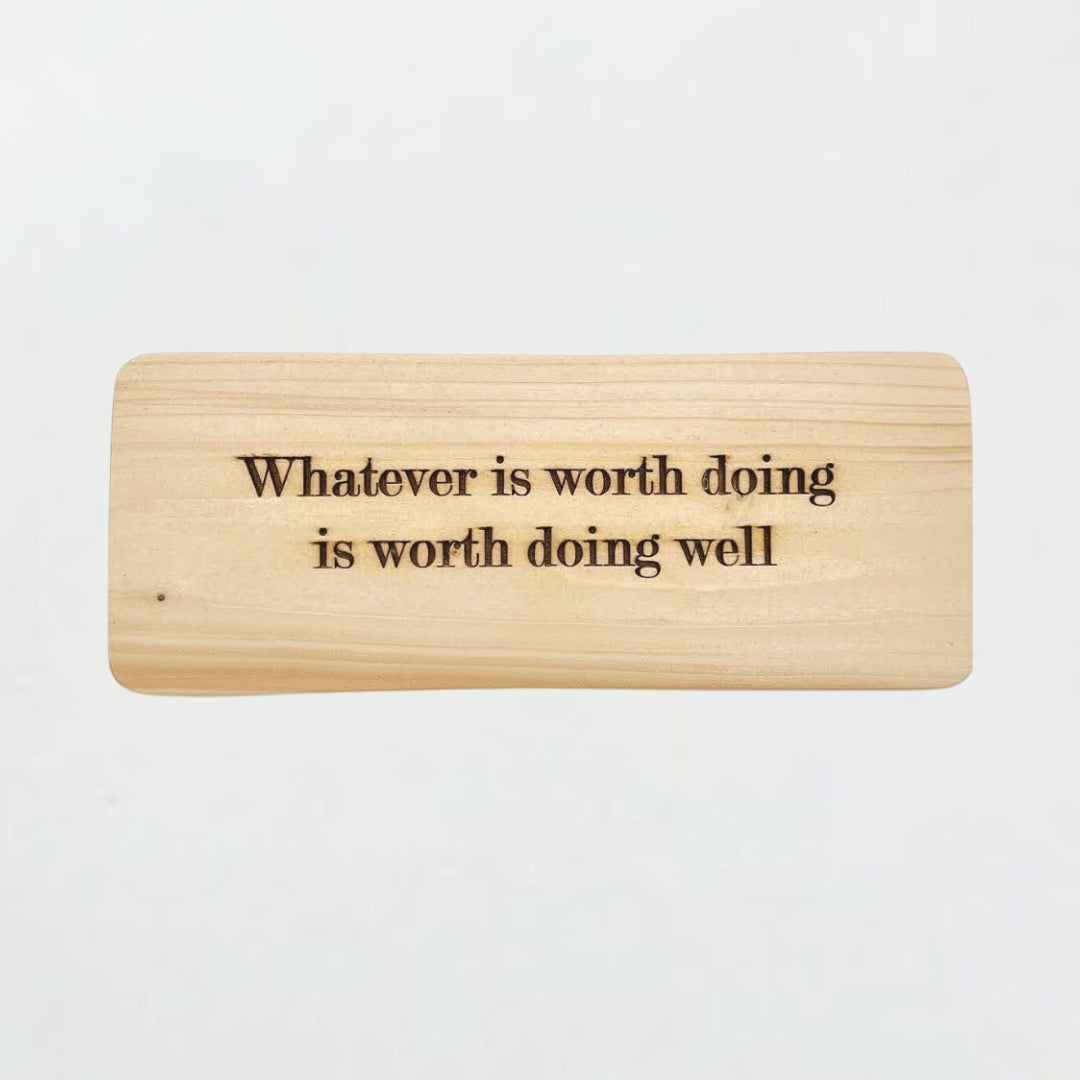 英文金句木字牌：生活態度