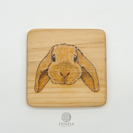 DOSHA woodcraft Hand-drawing Pet Coaster.