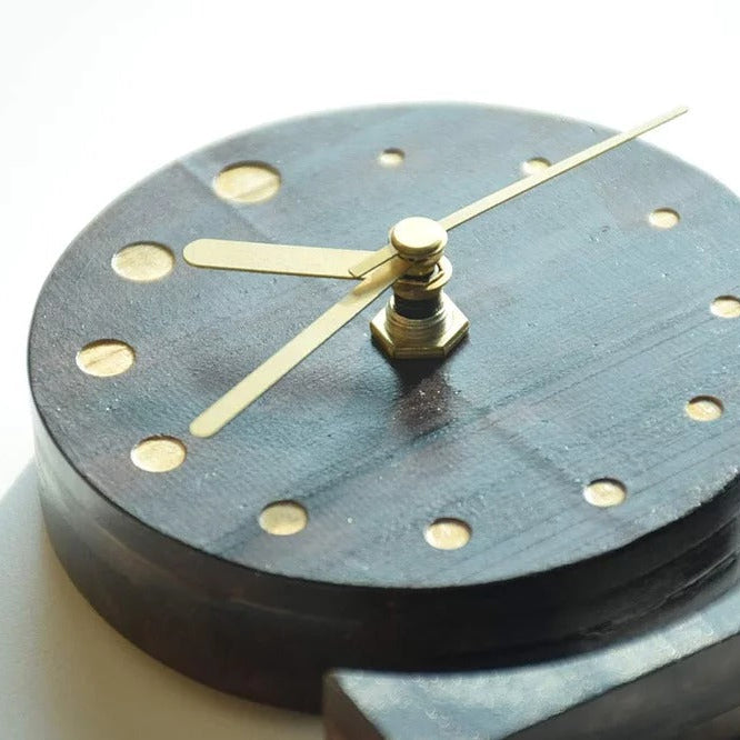 木製幾何時鐘｜圓形／正方形／六角形