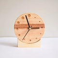 木製幾何時鐘｜圓形／正方形／六角形