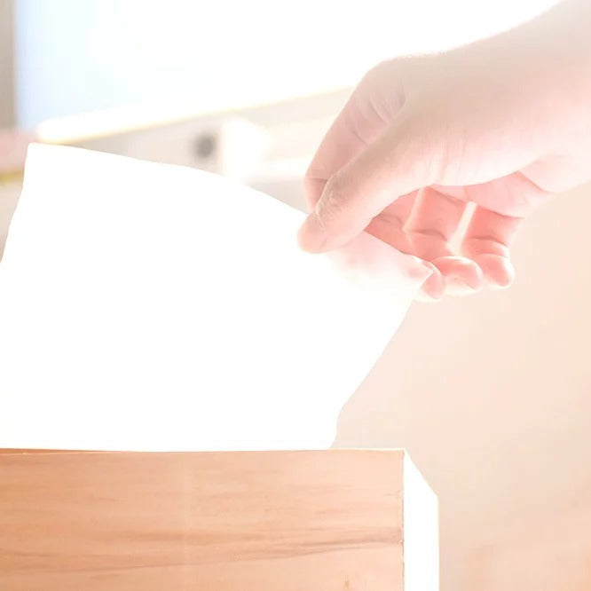 紙巾盒 - 細紙巾盒 - 原木色